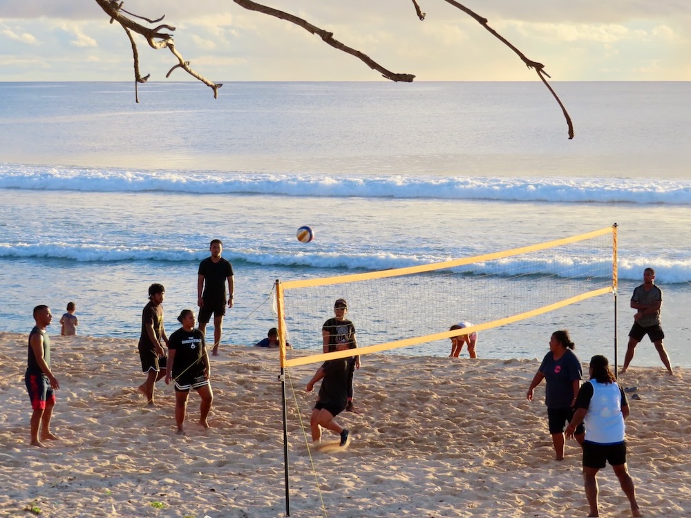Volleyball and local life in Nauru